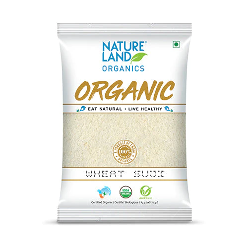 ORGANIC WHEAT SUJI 500 GM