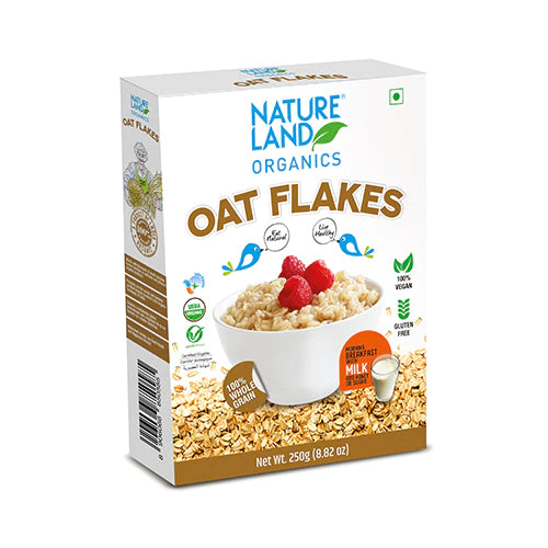 ORGANIC OAT FLAKES 250 GM