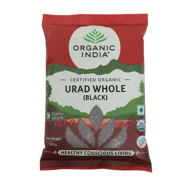 Organic India | Urad Whole | Black | 500 g | Pack of 2