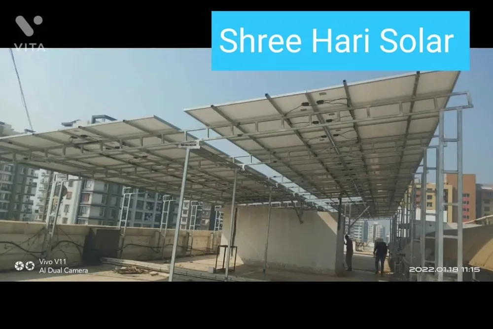 Mounting Structure Grid Tie Roof Top Solar System For Industrial, Capacity: 10 Kw