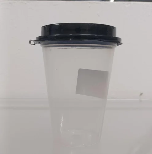 350 mL Transparent Round Glass With Lid