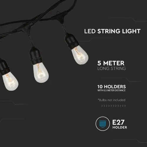 Led Outdoor String light e27 Base