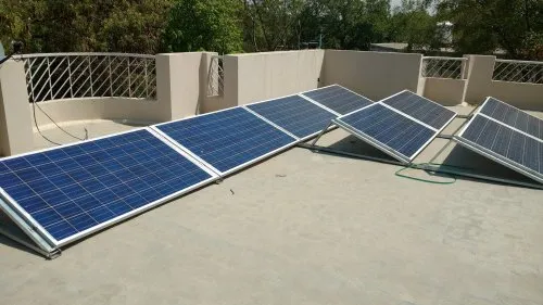 Mounting Structure Rooftop Grid Tie solar System, For Residential, Capacity: 10 Kw
