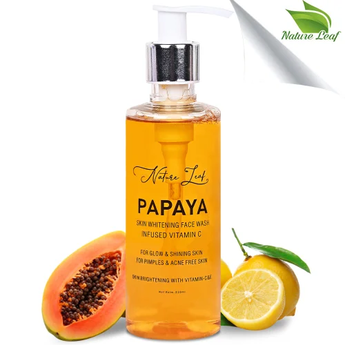 Nature Leaf Papaya Skin Whitening Face Wash 200 ml For Third Party Manufacturing &amp; Private Label
