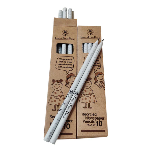 Recycled News Paper Pencils | Pack Of 20
