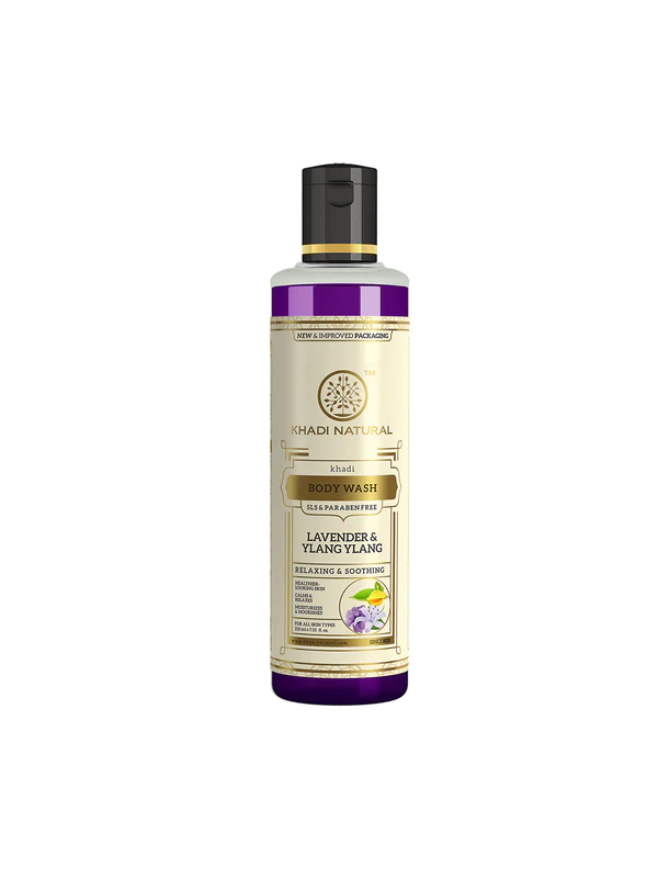 Khadi Natural Lavender & Ylang Ylang Body Wash - Sls & Paraben Free-210 ml