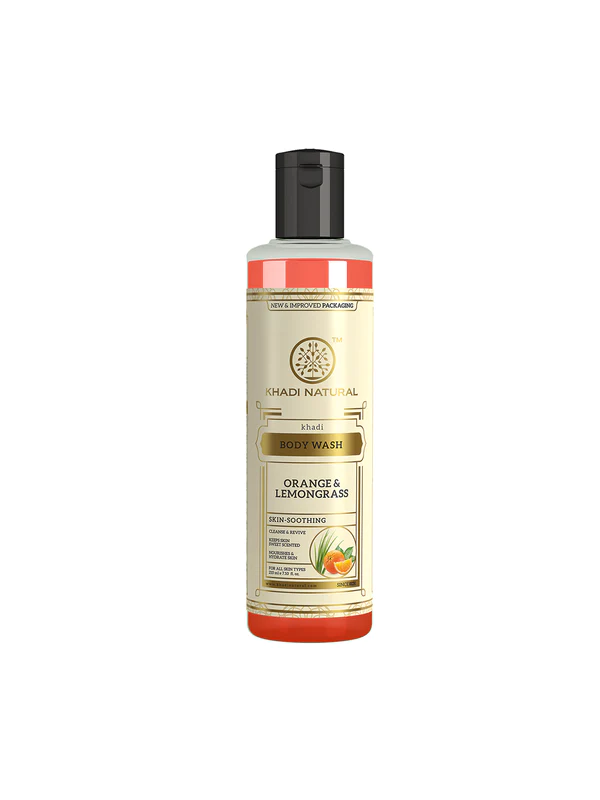 Khadi Natural Orange and Lemongrass Body Wash 210 ml