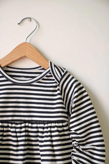 Everyday girls kedia top and shorts set in black stripes and rose pink