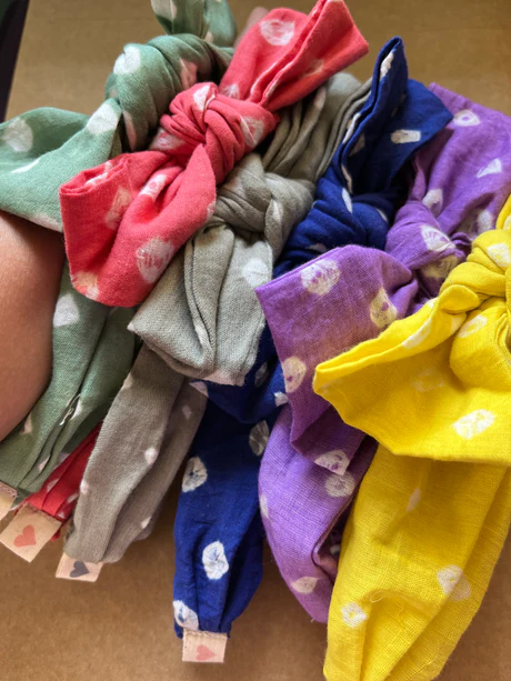 Bandhani Headbands for baby girls