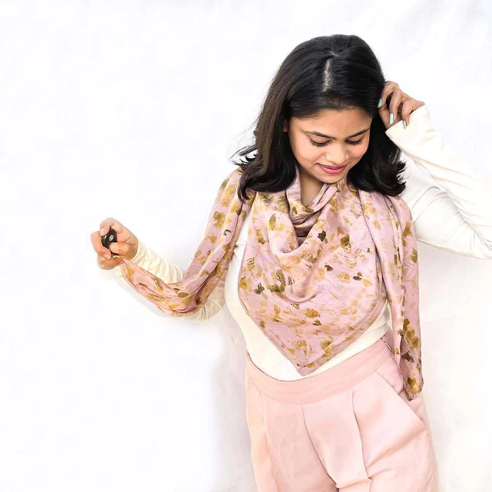 Orchid Bloom Silk Square Scarf