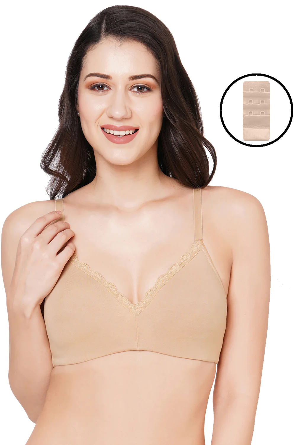 Organic Cotton Antimicrobial Padded Bra-ISBE105-Skin