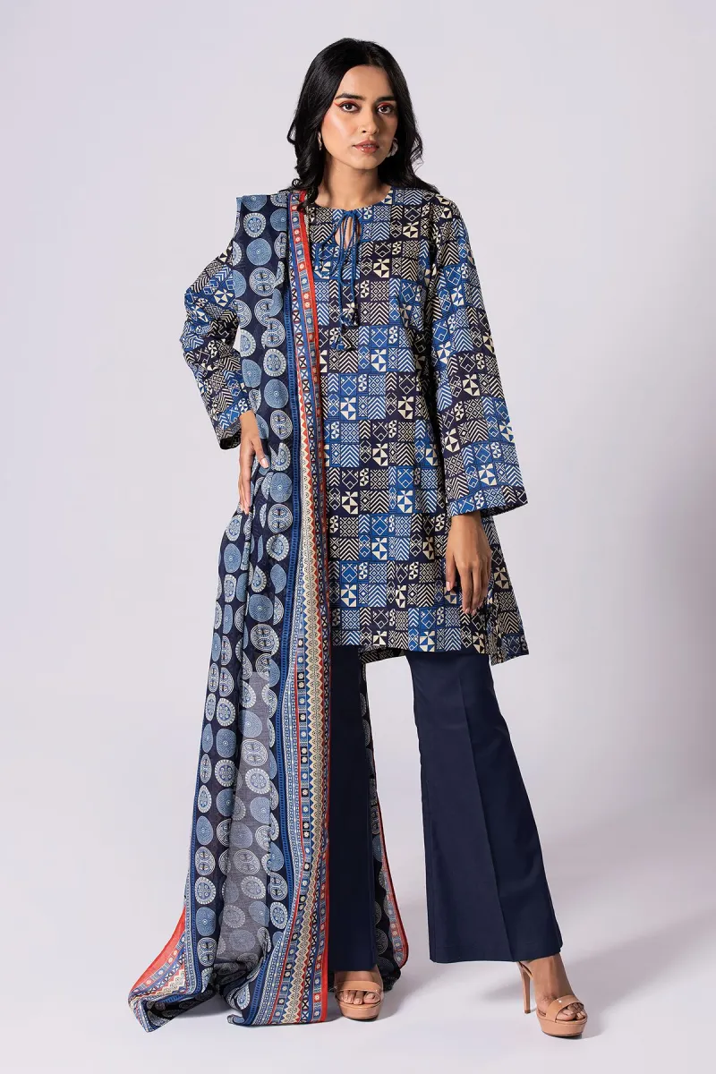 Khaadi Eid Festive Lawn 2023 | ala23161_mustard
