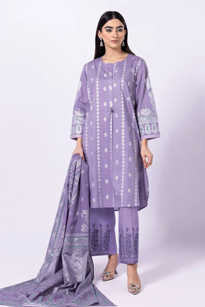 Khaadi Eid Festive Lawn 2023 | bla23130_pink