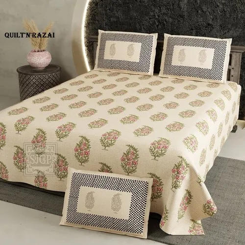 Cotton Bedsheet Floral-Doriya
