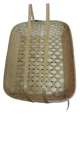 Natural Finish Rectangular Gift Basket