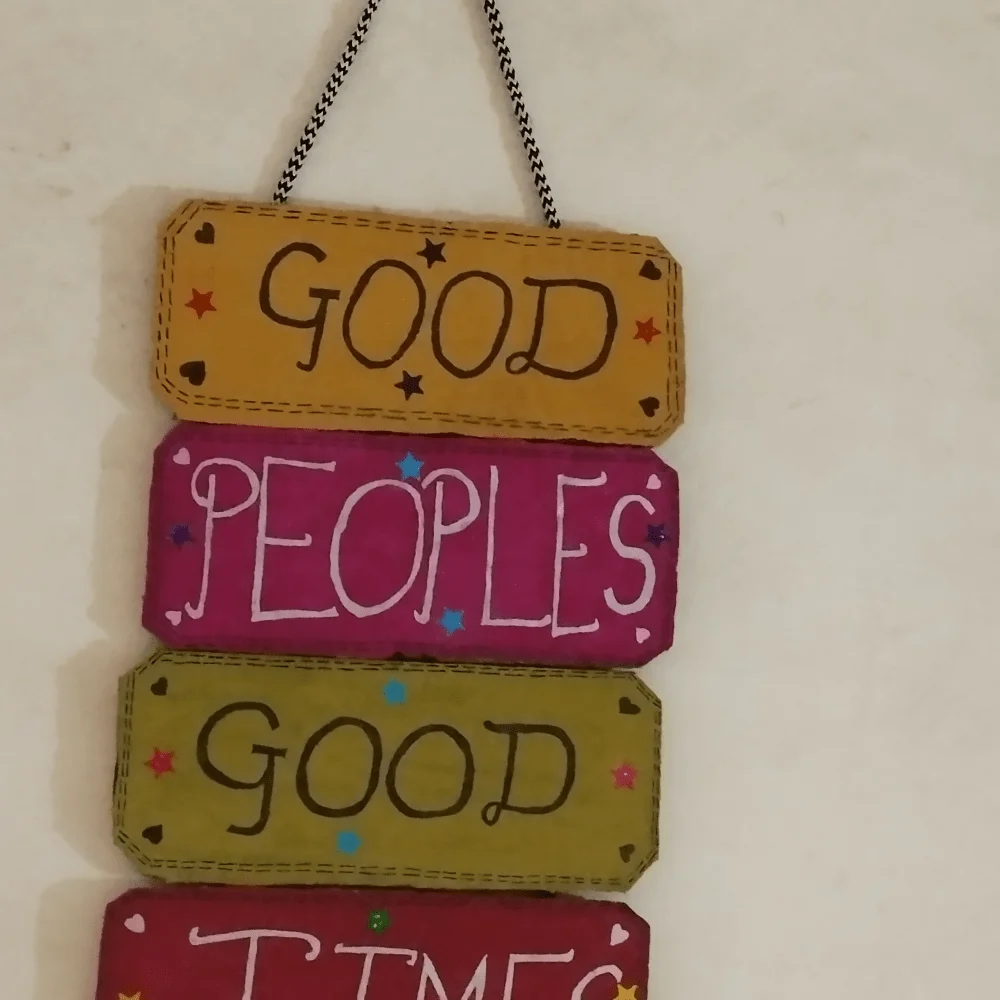 Wall Hanging Good Peoples Good Times