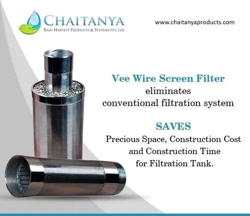 Round Stainless Steel Apollo Vee Wire Screen Filter Kit, Size: Various Sizes Available