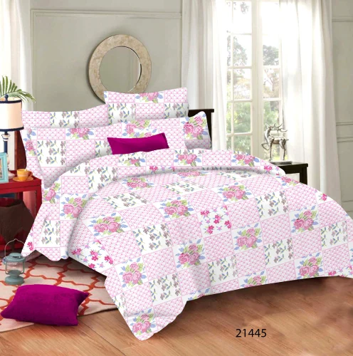 Printed Cotton Double Bedsheet Set