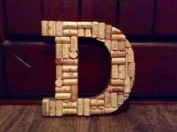 Custom Wine Cork Letter A-Z