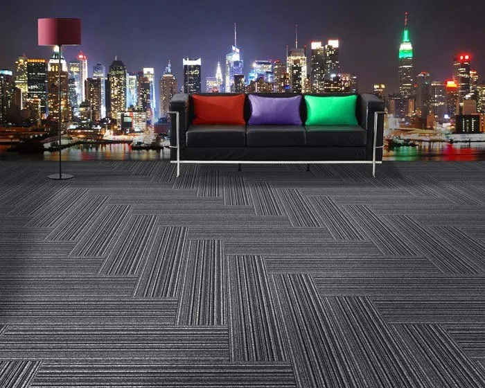 Multicolor Office Carpet Tiles - Plank, Size: 25cm x 100cm