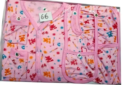 Printed Newborn Baby Gift Set Box Sinkar Cotton Dress