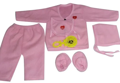 Newborn Girl Baby Dress Woolan 6pis set