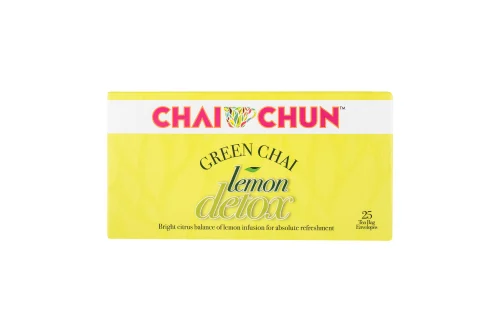 Lemon Detox Green Tea - 25 Double Chambered Green Tea Bags - Healthy Green Tea