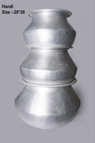 Round Aluminium Degchi Handi, Capacity: 10-20 Litres, Size: 20*28 Inches