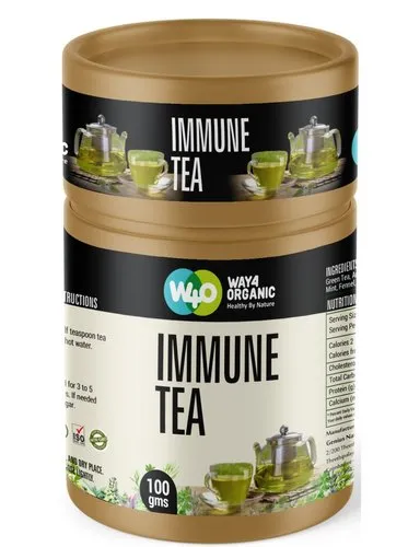 Genius Nature Herbs Pvt Ltd Paper Canister Way4Organic Immune Tea -100 Gram