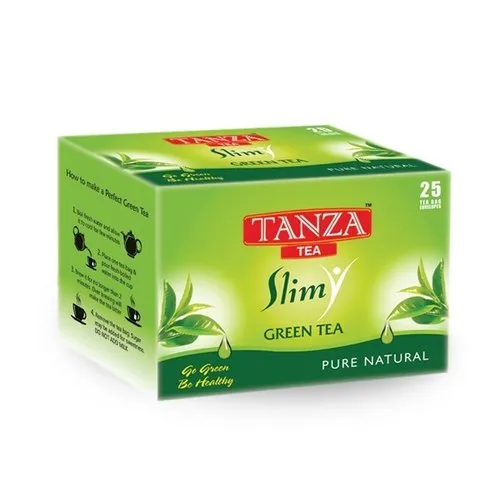 TANZA TEA Slim Green Tea Bags - Pure Natural