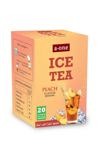 A- One Ice Tea Peach Flavour Instant, Powder, Packaging Size: 200gms