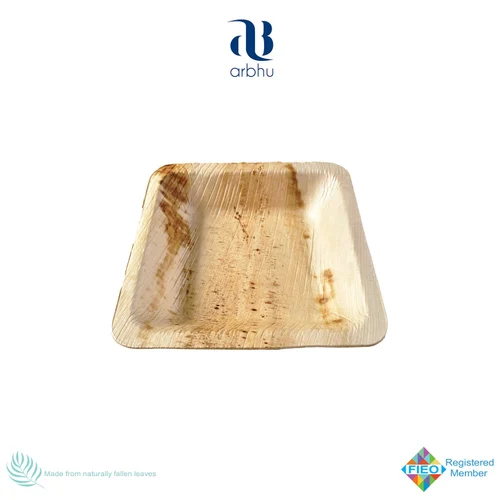 Natural Eco-friendly Disposable Areca Leaf Square Bowl