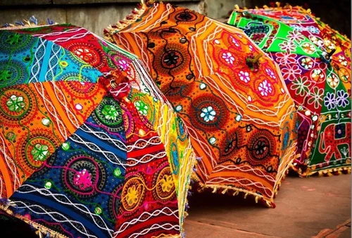 Embroidered Decorative Umbrella