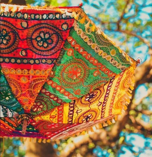 Jaipuri Handmade Embroidered Umbrella