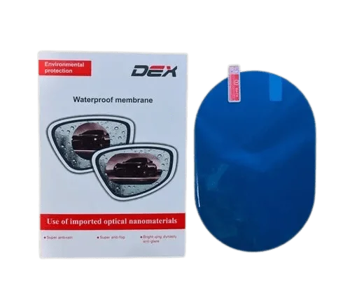 Anti-Fog Mirror Film Oval Shape Waterproof Membrane For Clear Vision For Car - Set Of 2