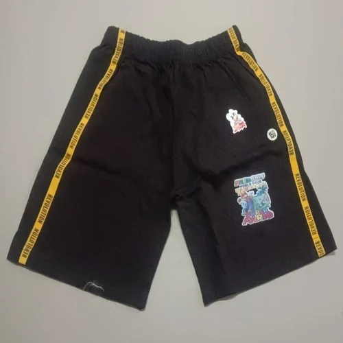 Black Kids Cotton Shorts, Age Group: 8-10 Years