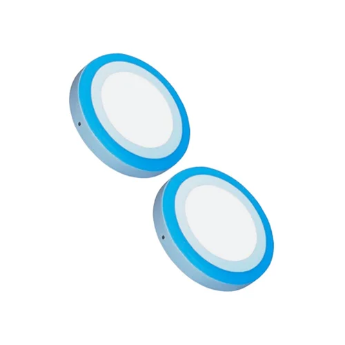 16 Watt (12+4) Round Double Colour Led Surface Panel Light Side 3d Effect Light