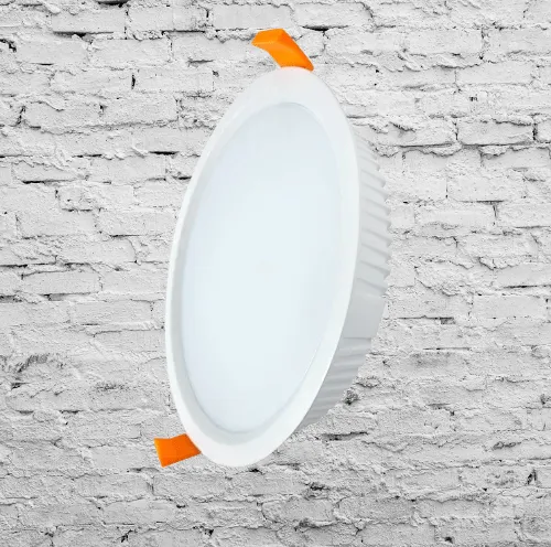 Round 24W LED RECESSED DOWNLIGHT, 6500K, Cool Daylight