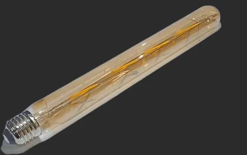 Glass 8W LED Filament Bulb, Warm White