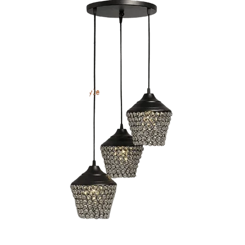Industrial Farmhouse Glass Chandelier