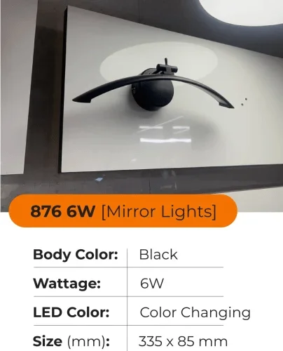 Sinoman Black Curved Picture Light, Office, 6 W