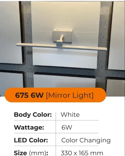 Sinoman White Straight Picture Light, Office, 6 W