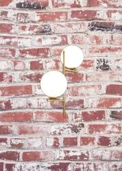 UP DOWN HANGING DOUBLE GLASS LIGHT