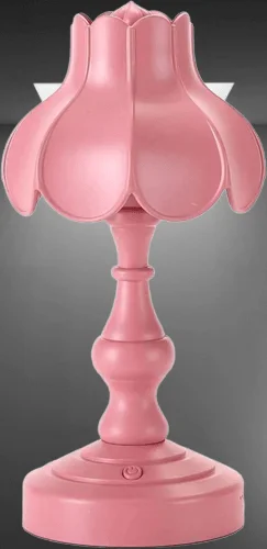 Pink Bedside Table LED Lamp, For Decoration, Plastic