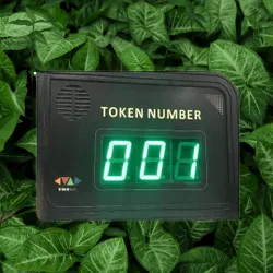 Token Display with Digital Time