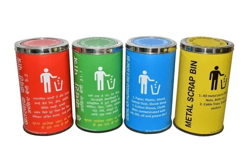 Stainless Steel Dustbins, Capacity: 70 L