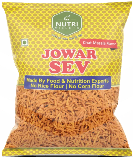 Nutrimillets Namkeen – Jowar Sev – Chat Masala Flavor (50 grams)