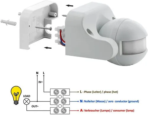 PIR Motion Sensor, 180 Degree