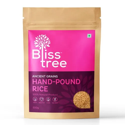 Bliss Tree Hand Pound Rice, Packaging Size: 500 g