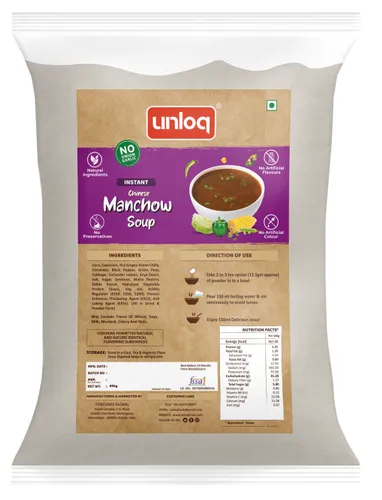 Jain Instant Chinese Manchow Soup, 1kg Pack, Serve 80 Bowls